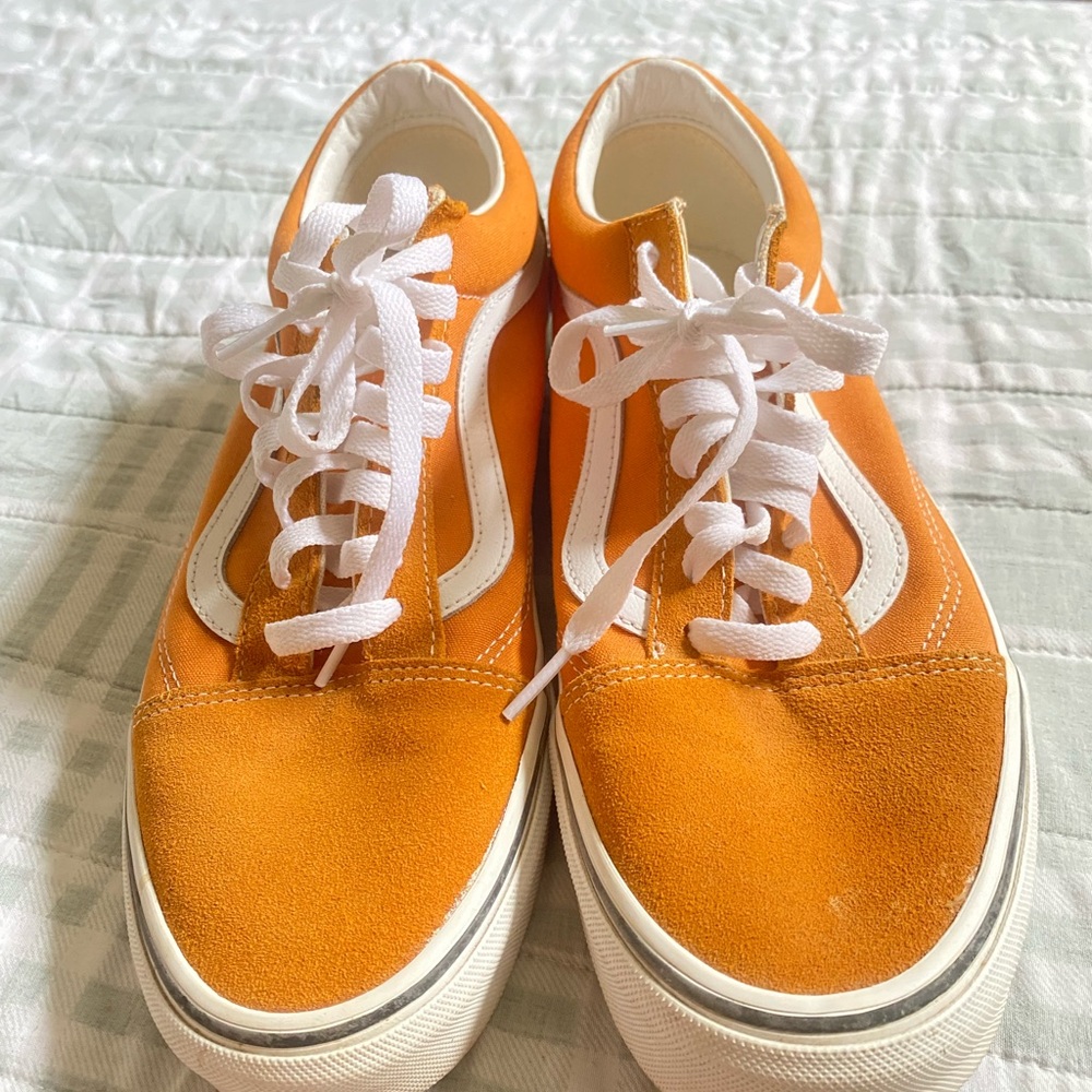 Orange and White Sneakers